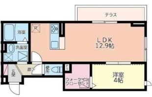 ウエストローズⅡの物件間取画像